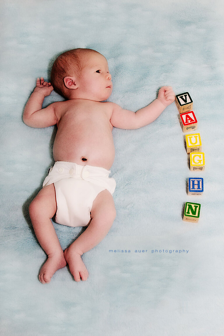 baby Vaughn / newborn photographer / melissa auer photography