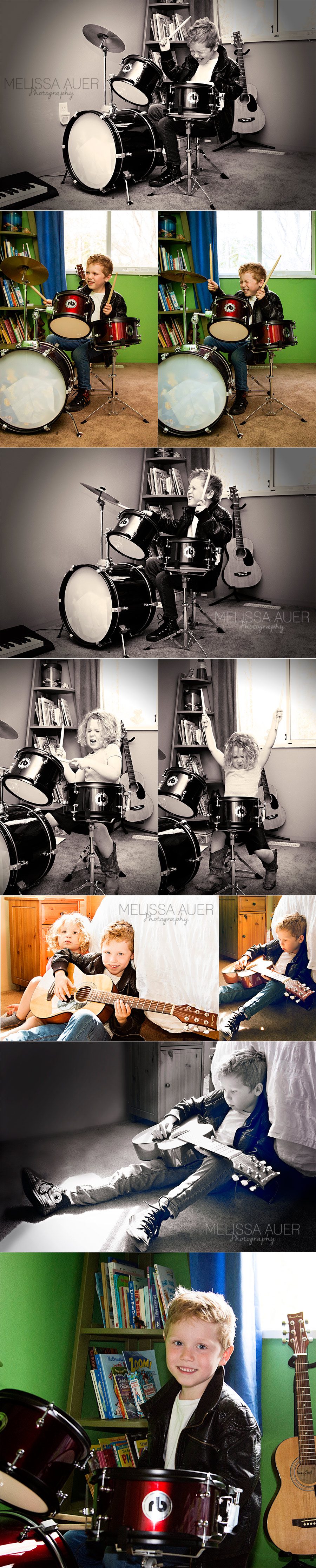 Rock Star Photo Shoot / Melissa Auer Photography