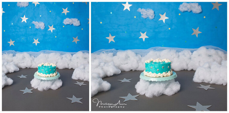 Clouds & Stars Cake Smash | Melissa Auer Photography | www.melissaauerphotography.com | Vancouver, Canada